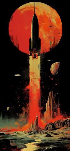 an image of a sci - fi movie poster that looks like it is in space