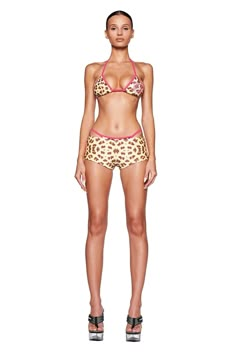 JOANNE SHORT - NEUTRAL : LEOPARD : WILDCARD | I.AM.GIA Gia Model, Fem Style, Leopard Swimsuit, Rihanna Love, Pink Pull, Miami Outfits, Rubber Print, Outfit Inspired, I Am Gia