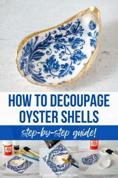 how to decoupage oyster shells step by step guide