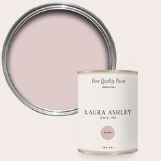 a pink paint can with the words'fine quality paint'in white on it