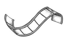 a drawing of a film strip