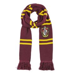 PRICES MAY VARY. LIVE THE MAGIC OF HARRY POTTER: Ultra-soft, this deluxe scarf has an embroidered Gryffindor crest and will protect you from the cold weather. Compared to the classic scarf, the deluxe edition is longer and thicker. OFFICIAL PRODUCT UNDER WARNER BROS LICENSE: This deluxe scarf is a reproduction of the one seen in the film and has been developed under strict adherence to the Warner Bros license. ORIGINAL DESIGN: When there is a long winter ahead or if you just want to dress up as Harry Potter Birthday Gifts, Harry Potter Classroom Theme, Harry Potter Uniform, Harry Potter Gryffindor Scarf, Gryffindor Outfit, The Marauders Map, Harry Potter Christmas Gifts, Sherlock Scarf, Harry Potter Box