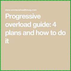 [PaidAd] Progressive Overload Guide: 5 Plans And How To Do It #womenworkoutplangym