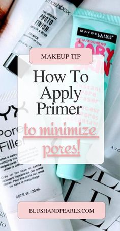 Learn how to apply primer to minimize your pores for a flawless complexion. Pore minimizing primer requires a targeted touch for best results. The Pore Fessional Primer, Makeup Large Pores, How To Put Primer On Face, Makeup Primer For Oily Skin, Pore Blurring Primer, Best Makeup Primer For Large Pores, How To Shrink Pores On Face, Best Pore Filling Primer, How To Apply Primer