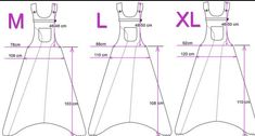 the size and measurements for a dress with straps on each side, from front to back