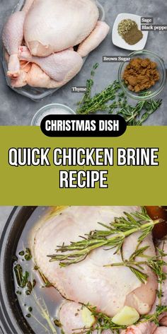 christmas dish quick chicken brine recipe