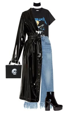 Black Outfit Polyvore, Rock Inspired Outfits, Dark Luxury, Look Grunge, Outfit Polyvore, Outfits Edgy, Luxury Clothes, Dark Outfits, Edgy Outfits