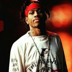 a man with a red bandana on his head