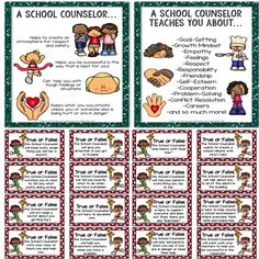 the back to school conversation cards are shown in green and red, with pictures of children holding