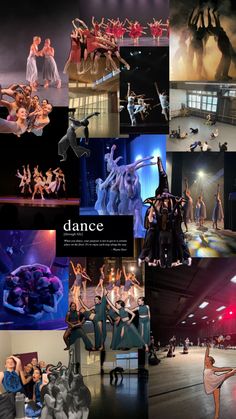 dance collage with multiple images of dancers