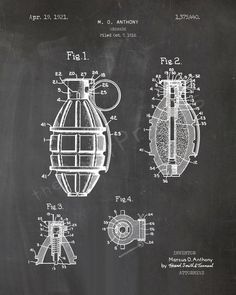 a blackboard drawing of an old fashioned device