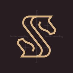 the letter s is made up of two different lines, and it appears to be brown