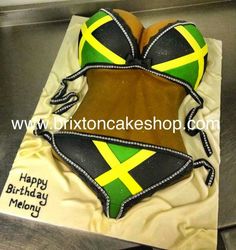 Jamaican bikini Flag Cake, Jamaica Flag, Amazing Cakes, Festival Bra, Jamaica, Flag, Festival, Bra, Cake