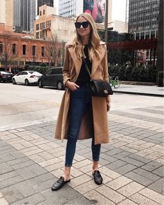 Pijamas Women, Cream Coat, Gucci Loafers, Coat Women Fashion, Fashion Jackson, Outfit Trends, Pinterest Fashion