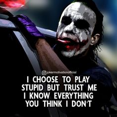 Heath Ledger Joker Quotes, Dont Underestimate Me, Funny Day Quotes, Truths Feelings, Underestimate Me, Epic Quotes, Reality Of Life Quotes