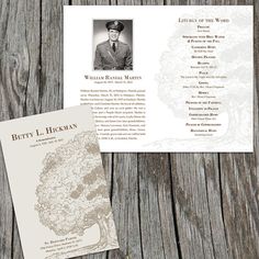 I have a new design on EtsyOak Tree Memorial/Funeral Program Order of by FoxDigitalDesign, $30.00 Memorial Planning, Remembrance Ideas, Celebration Of Life Program, Pearly Gates, Memorial Program, Money Makeover, Memorial Cards, Celebrating Life, Artwork Ideas