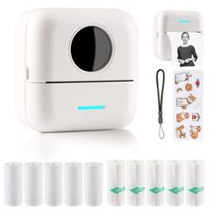 Mini Sticker Printer, Back To School Must Haves, Mobile Stickers, Tiktok Made Me Buy It, Amazon List, School Must Haves, Mini Smartphone, Stationary Shop, Thermal Paper