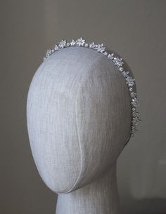 SAMANTHA Simulated Diamond Headband Tiara WHAT WE LOVE: An absolutely stunning headband tiara that exudes a sophisticated glamour with an utterly modern feel. Halo Tiara, Royal Bride, Regal Wedding, Diamond Headband, Beautiful Tiaras, Diamond Tiara, Royal Brides, Diamond Crown, Gown Photos