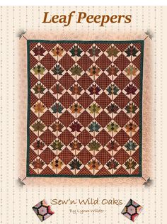 the book cover for leaf peepers by sewn wild dales, featuring an image of