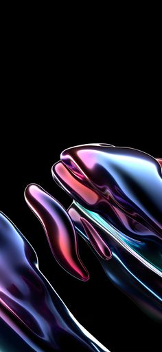 an abstract image of liquid flowing in different colors