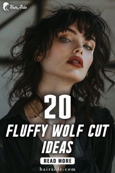 Get the perfect mix of volume and edge with a fluffy wolf cut—bold and full of texture. Choppy Bangs