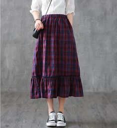 Casual Cotton Linen  loose fitting Women's Skirts Jumpers For Skirts, Cheap Casual A-line Skirt, Cheap Cotton Relaxed Fit Skirt, Cheap Relaxed Skirt With Pockets, Skirt Organza, Linen Skirts, Skirts Summer, Simple Skirt, Women Skirts