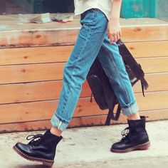 Hipster Grunge, Mode Inspo, 가을 패션, Doc Martens, Mode Inspiration, Grunge Fashion, Who What Wear