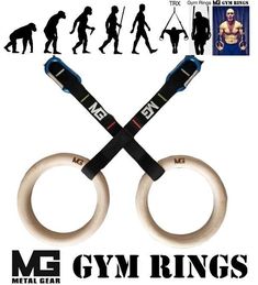 the gym rings are designed to look like they have handles for each pair of hands