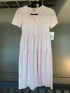 The cutest Little Bo Peep dress. Tagged as a girls size 12, but can fit a Women's XS Summer Sleepover Dress With Short Sleeves, Summer Short Sleeve Dress For Sleepover, Cotton Short Sleeve Dress For Sleepover, Spring Sleepover Dresses With Lace Trim, Cute Cotton Midi Dress, Cute Spring Sleepover Dress, Cute Spring Dress For Sleepover, Pink Short Sleeve Loungewear Dress, Pink Short Sleeve Dress For Loungewear