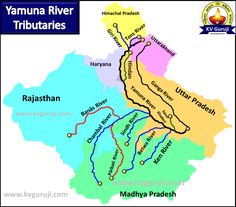 map of the yamuna river tributaries