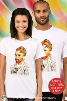 * Van Gogh Self Portrait - Hair Do T-Shirt by #SpoofingTheArts / #Gravityx9 at Zazzle ** Hip and fancy hair-style for Van Gogh! * Shirts are available in several colors, styles and sizes for adults and kids. * Move the design to the back of the shirt or to pocket-style. * If text is desired, choose font style, color, size and placement of your message. * 1224 Van Gogh Self Portrait, Fancy Hair, Hair Do, Funny Tee Shirts, Fancy Hairstyles