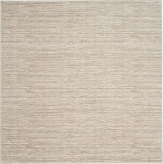 a beige rug with horizontal stripes