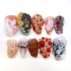 KNIFE ANGEL (@godlovesgoths) on X Mold Nail Design, 3d Mushroom Nails, Teeth Nails Art, Biology Nails, Gross Nails, Weird Nail Ideas, Nail Mushroom, Weird Nail Art, Mushrooms Nails