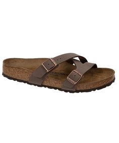 Let us introduce you to your new go-to sandal for the summer. The Yao in mocha birkibuc. :)  #birkenstock #newbirks #birkenstockexpress #sliponsandals #summerfashion #springfashion #readyforsummer Oroville California, Women Slides, Footbed Sandals, Birkenstock Sandals