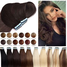 ad eBay - 60pcs Seamless Tape In Remy Human Hair Extensions Skin Weft THICK FULL HEAD LONG - Buy Now, click the link (eBay) Best Hair Extensions, Long Hair Extensions, Hair Extensions Best, Remy Human Hair Extensions, Wigs Hair Extensions, To The End, Remy Human Hair, Human Hair Extensions, Clean Water