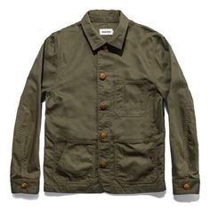 Discover the best sellers in men's clothing from Taylor Stitch. Responsibly built for the long haul. New products released every week for pre-sale. Cole Hauser, French Workwear, Taylor Stitch, Olive Green Dresses, Chore Jacket, Stylish Jackets, Japanese Cotton, Summer Jacket