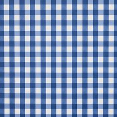 a blue and white gingham checkered fabric