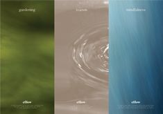 two different color variations of the same wallpaper, each with an image of water in it