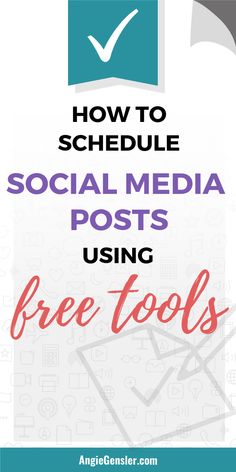 How to schedule social media posts without spending a dime Schedule Social Media Posts, Laser Business, Paper Chase, Facebook Tips, Social Media Posting Schedule, Social Branding, Linkedin Tips, Twitter Tips