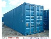 two blue shipping containers sitting next to each other