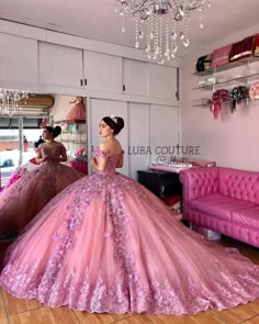 Debut Gowns, Xv Dresses, Masquerade Ball Gown, Pink Sweet 16, Quinceanera Themes Dresses, Pink Quince