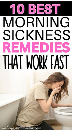 Pregnant woman with morning sickness and the best morning sickness remedies that work fast, morning sickness relief, morning sickness cures, how to treat morning sickness and pregnancy nausea fast Morning Sickness Remedies, Pregnancy Info, Sick Remedies, Natural Parenting, Morning Sickness