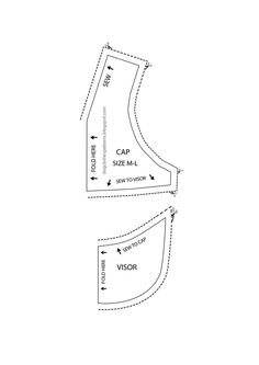 the sewing pattern is shown, and it shows how to cut out the top part