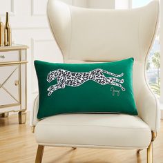 PRICES MAY VARY. 100% Polyester; 100% Polyester Inserts 𝗨𝗡𝗜𝗤𝗨𝗘 𝗗𝗘𝗦𝗜𝗚𝗡:: Add a subtle pop of color and glam to your home with the Juicy Couture Velvet Cheetah Logo Throw Pillow. Rich black velvet showcases a JC logo in chic cheetah print with bright pink embroidery, accented with matching pink piping on the border. 𝗣𝗥𝗘𝗠𝗜𝗨𝗠 𝗛𝗢𝗠𝗘 𝗗𝗘𝗖𝗢𝗥 : Juicy Couture pillows include both the pillow cover and cushion insert. Adds the perfect touch to your living room or bedroom furniture Juicy Couture Pillows, Bright Green Throw Pillows With Bling Living Room, Cheetah Print Pillow, Cheetah Logo, Cheetah Throw Pillows, Cheetah Pillow, Pink Cheetah Pillow, Pink Embroidery, Living Room Accents