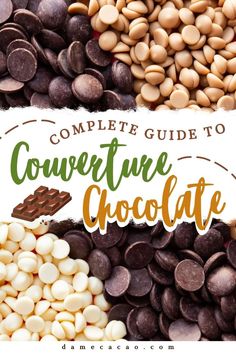 the complete guide to confective chocolate, with text overlay that says complete guide to confecting chocolate