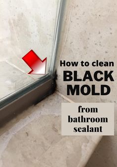 how to clean black mold from bathroom sealant