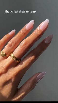 Sheer Tan Nails, Manicured Nails, Nails 2023