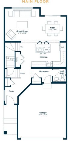 the floor plan for a two bedroom, one bathroom apartment with an attached kitchen and living room