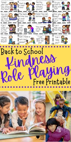 back to school princess role playing printables for kids with pictures and text on them