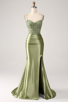 Fabric: Polyester. The fabric is comfortable for skin. Package Contents: 1x Women Dress. Occasion: Whether you are dressing it for a wedding party, prom, evening party or any other occasions, this party dress will be your lovely partner. Nature Themed Prom Dress, Light Green Prom Dress Aesthetic, Senior Prom Dresses Green, Sage Homecoming Dresses, Light Green Cocktail Dress, Olive Green Prom Dress Long, Safe Green Prom Dresses, Light Color Prom Dresses, Sage Green Lace Dress